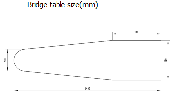 Bridge vacuum ironing table inbuilt with steam generator