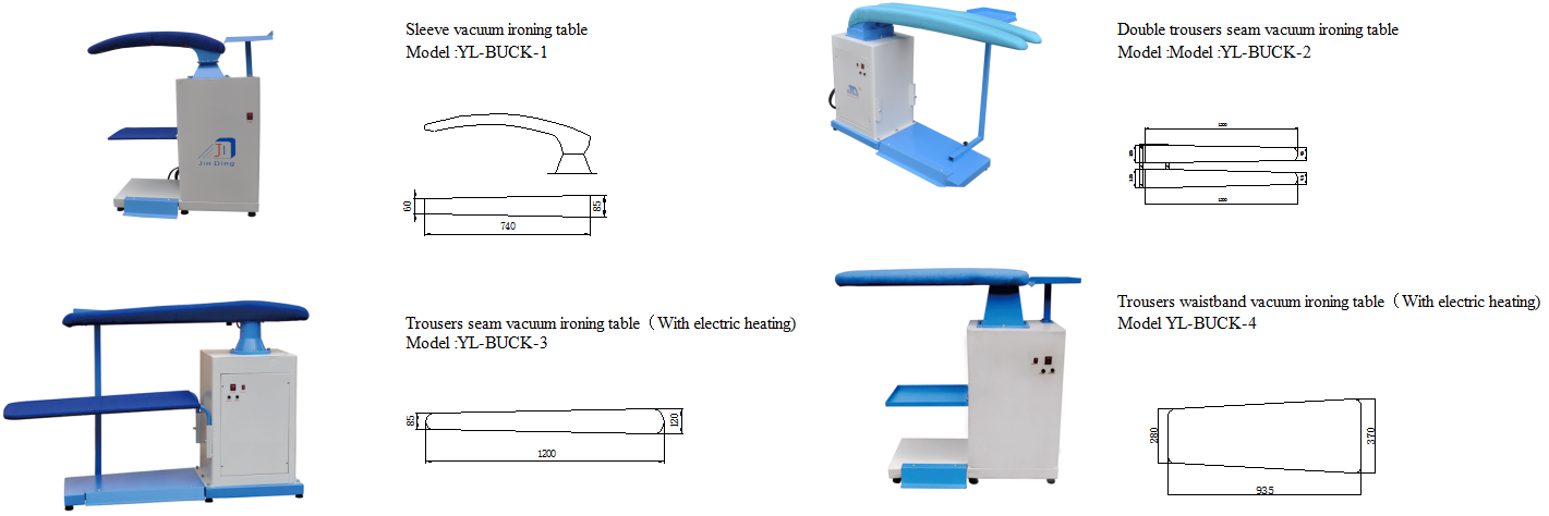 Special buck vacuum ironing table