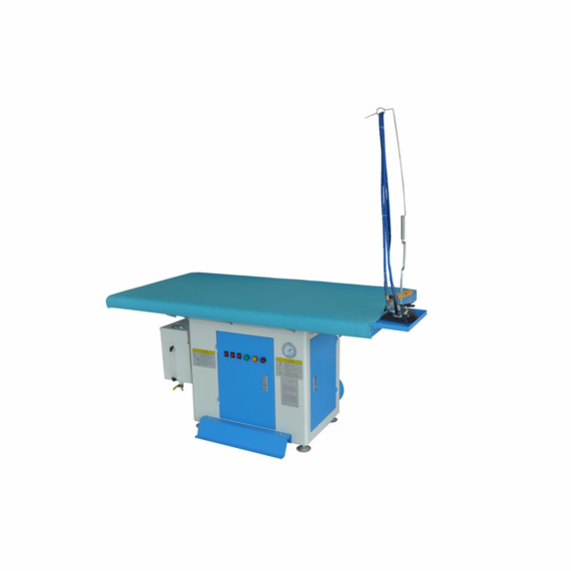 Square table vacuum ironing table inbuilt with steam generator