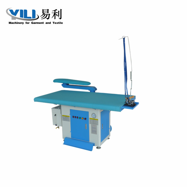 Single buck vacuum ironing table inbuilt with steam generator