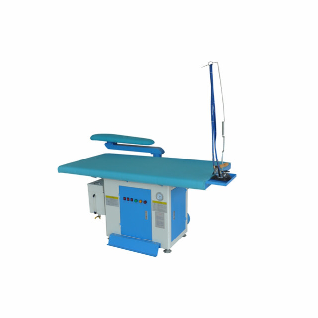 Single buck vacuum ironing table inbuilt with steam generator