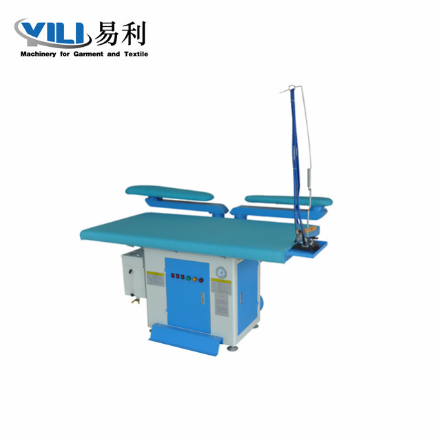 Double buck vacuum ironing table inbuilt with steam generator Double buck vacuum ironing table inbuilt with steam generator
