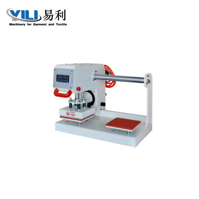 Pneumatic double station heat transfer machine